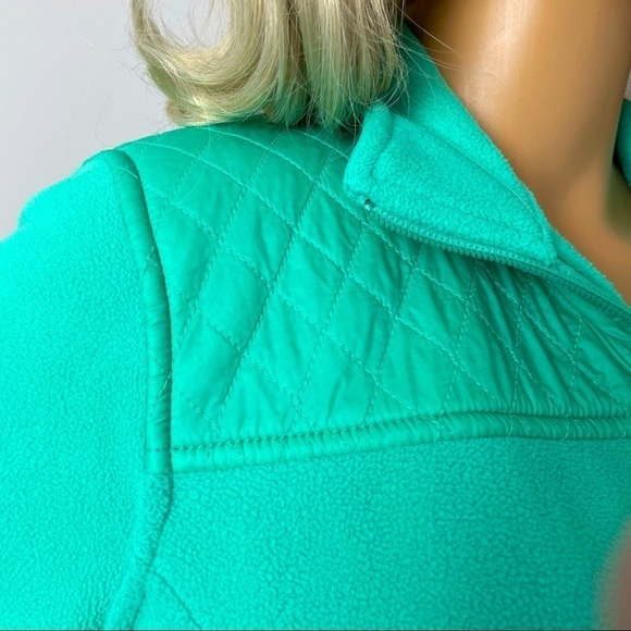 Talbots Fleece Zip-Up Jacket – Size Large – Green - Picture 2 of 12